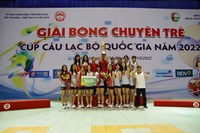 Đội trẻ BTL Thông tin đã đăng quang vô địch giải bóng chuyền trẻ Cúp CLB quốc gia 2022.